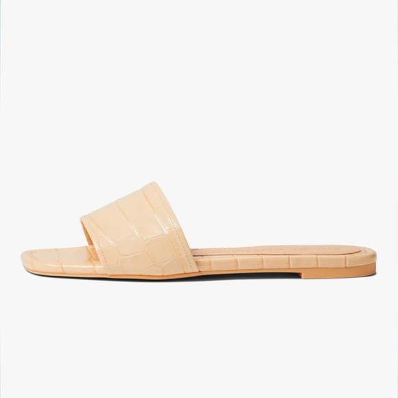 Stuart Weitzman Summer Slide Sandal Mango Color Shoe Size 8.5 NEW